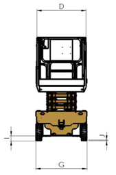 Verlengbare van het het Werkplatform van de Schaarlift Lucht Gemotoriseerde Elektrische de Steigerlift